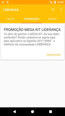 Liderança FM android App screenshot 2